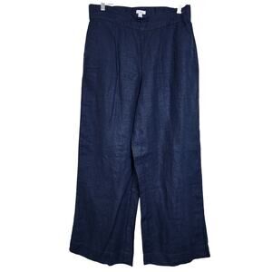 Daily Ritual Navy Blue Size 10 Wide Leg Pants